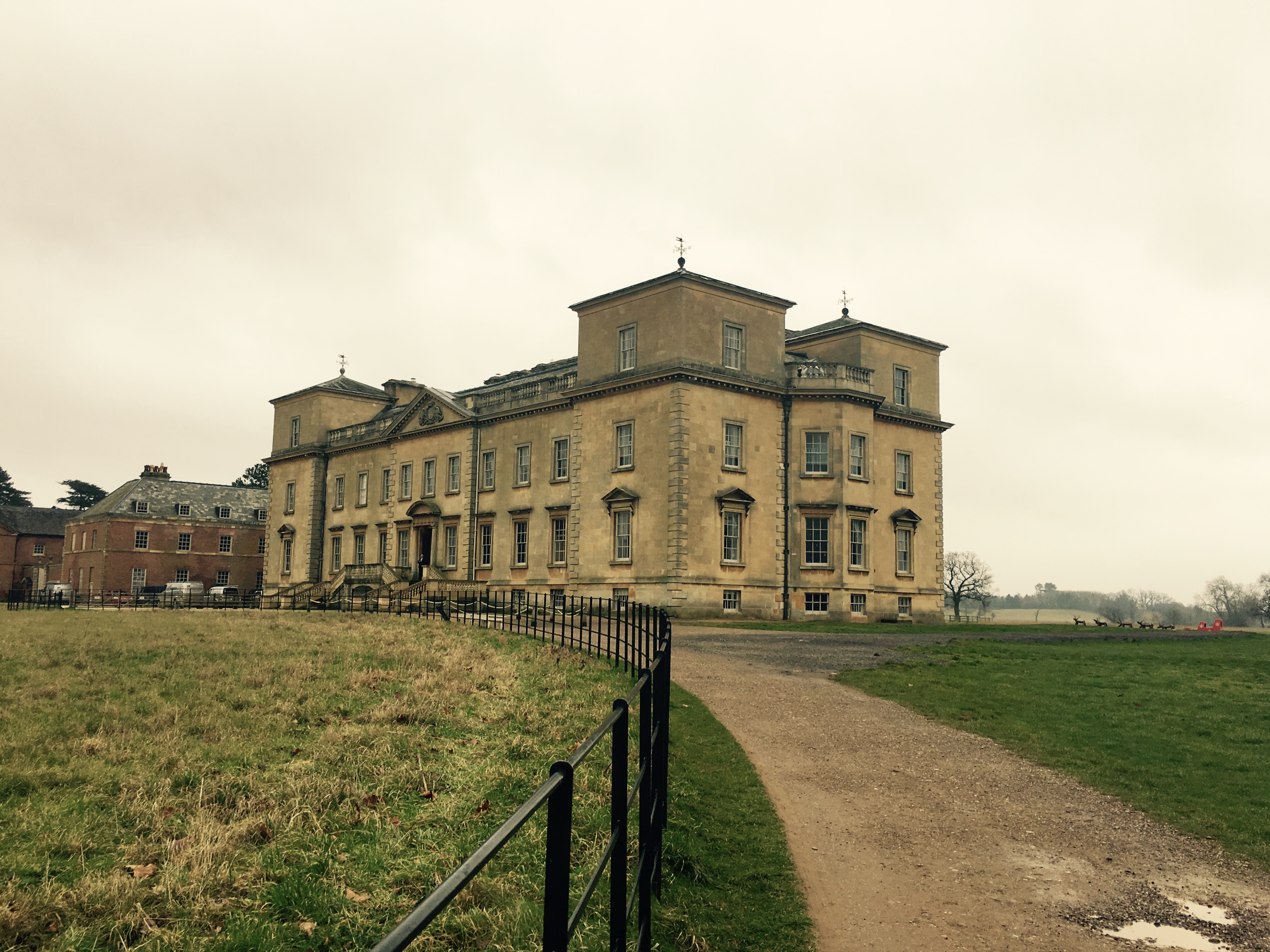 The approach to Croome Court, Worcestershire.