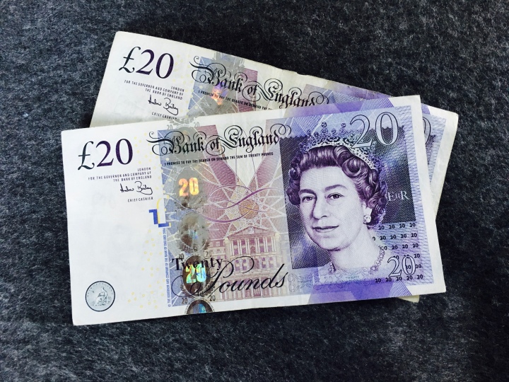 Two twenty pound notes
