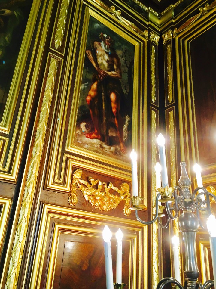 The interior of National Trust property, Tredegar House, in Wales.