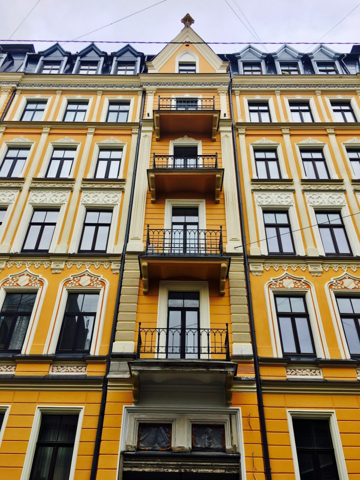 Art Nouveau building in Riga, Latvia.