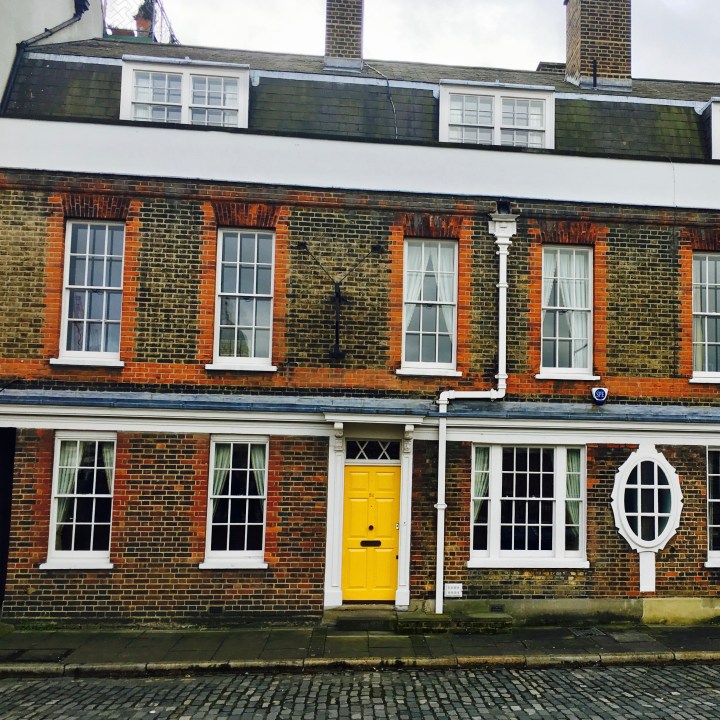 Georgian house on the South Bank in London.