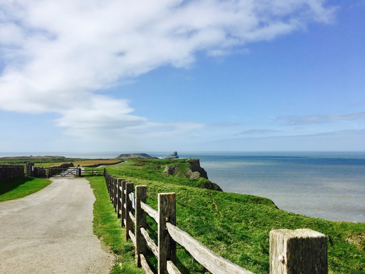 The Headland Walk at Rhossili, Gower Peninsula, Wales.