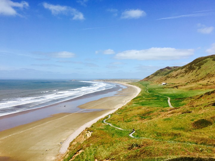 Rhossili Beach, Gower Peninsula, Wales.