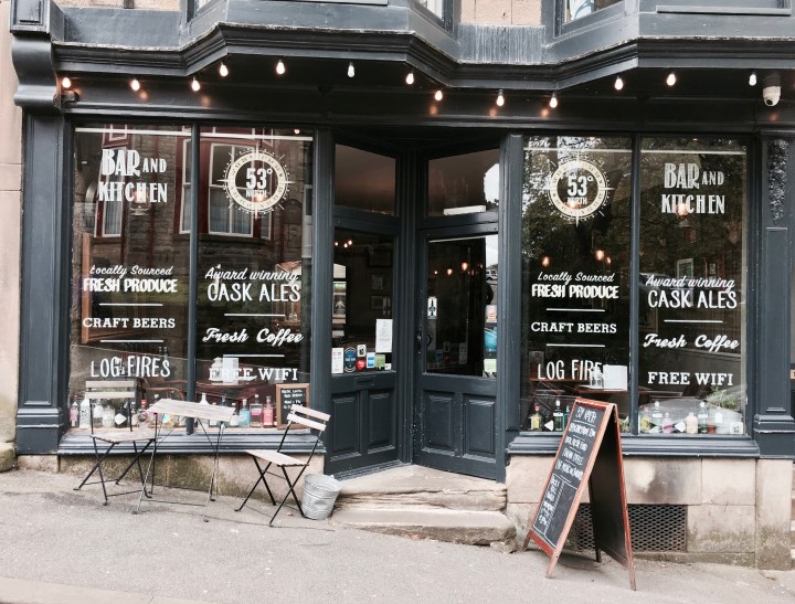 Shop front in Buxton, Derbyshire.