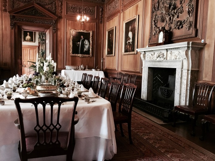 Dining hall at Lyme Park, Disley, Derbyshire.