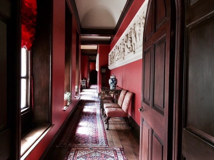 Hallway at Lyme Park, Disley, Derbyshire.