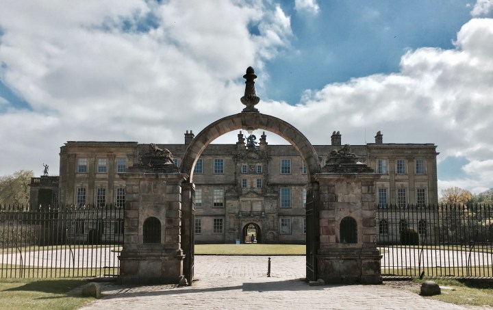 Front entrance to Lyme Park, Disley, Derbyshire.