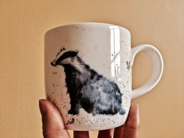 Badger coffee mug