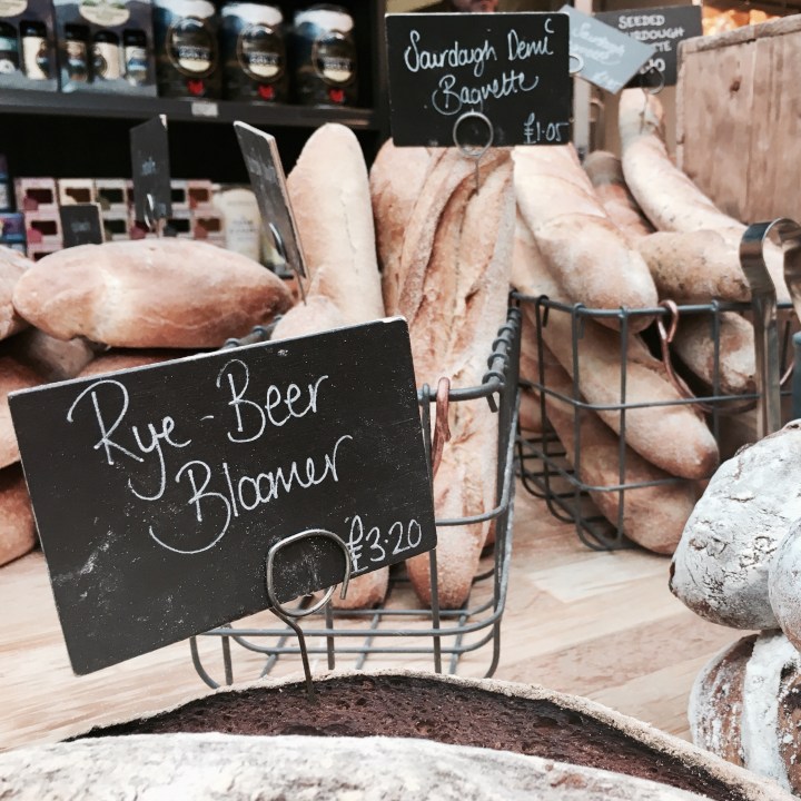 Bakery section at Tebay Services, Cumbria, England.
