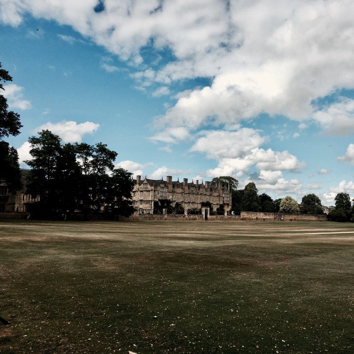 Looking towards Merton College, Oxford, England.