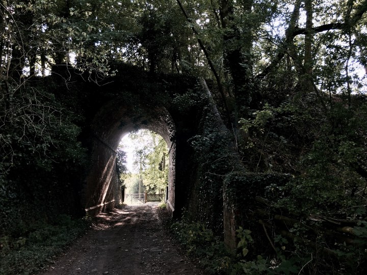Former bridge/tunnel on old Malvern to Ashchurch rail line
