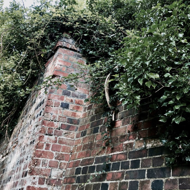 Old brickwork from the former Malvern to Ashchurch rail line.