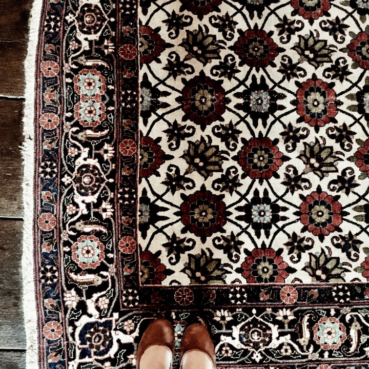 Carpet in National Trust property, Greyfriars' in Worcester, Worcestershire.