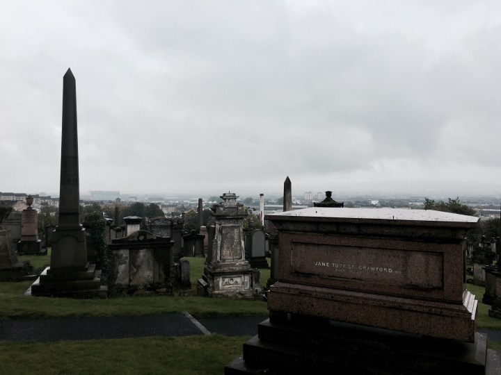 The Glasgow Necropolis in Scotland.