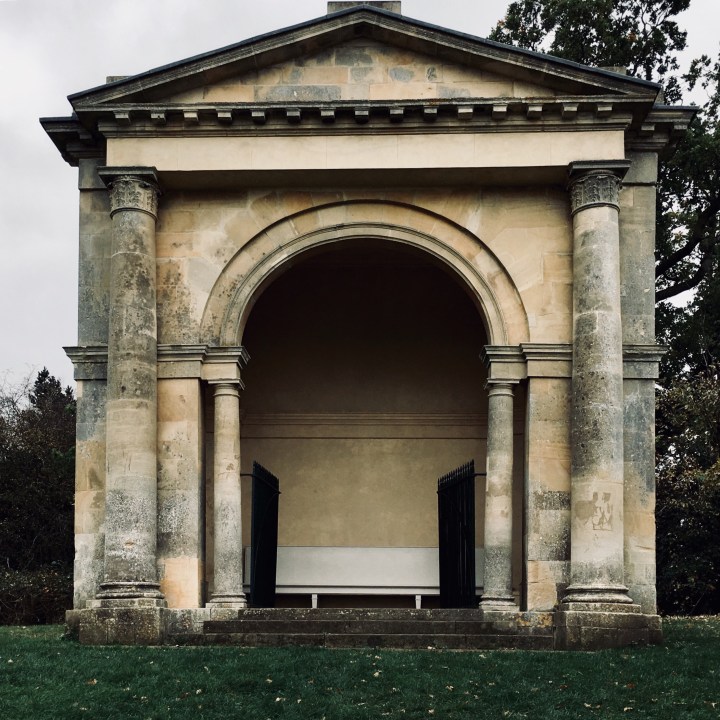 Stone pavilion at Croome Park, Worcestershire, England.
