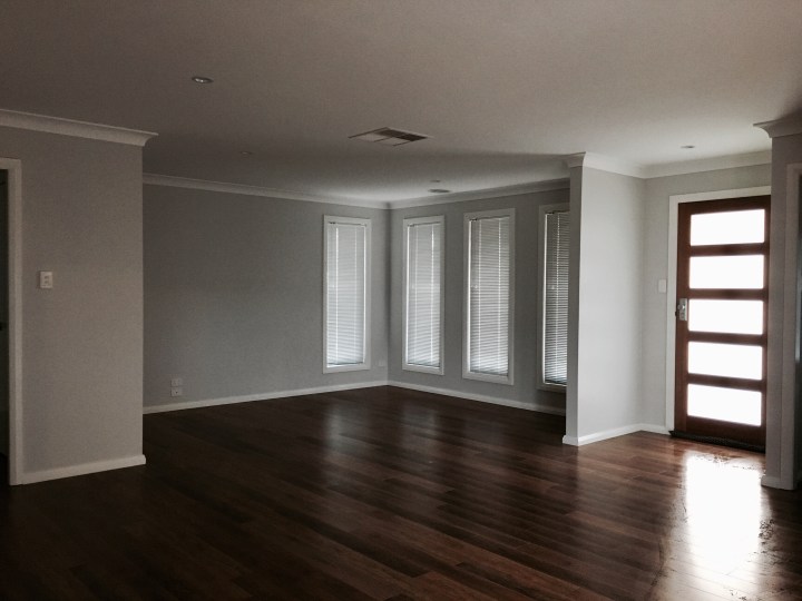 Empty lounge room in home.