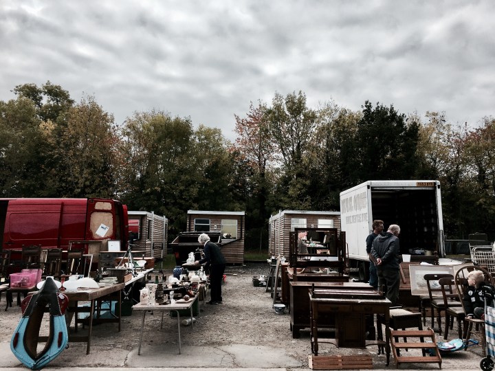 Flea fair in Malvern, Worcestershire, England.