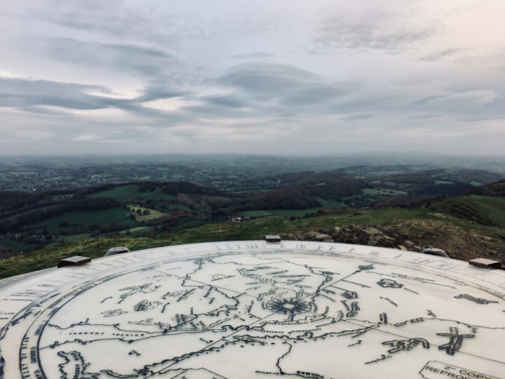 The Worcestershire Beacon on the Malvern Hills, England.