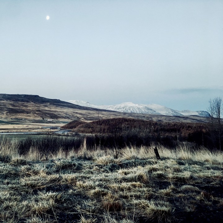View from farm in valley near Húnavatnshreppur, Iceland.