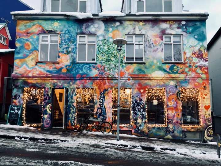 Shopfront in downtown Reykjavik.
