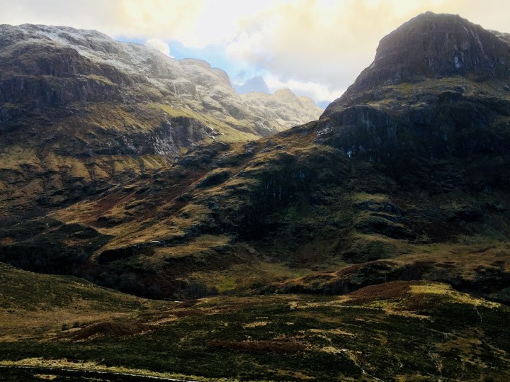 The Scottish Highlands around Glencoe.