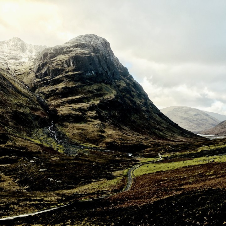 The Scottish Highlands around Glencoe.