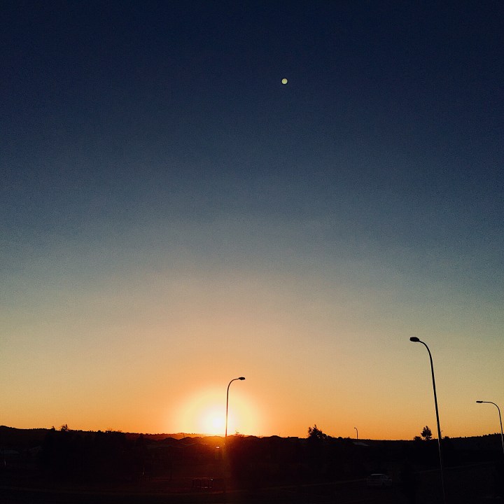 Sunset in Australia.