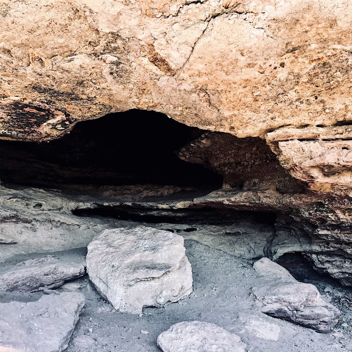 Cave on Galore Hill, Lockhart Shire, NSW, Australia.