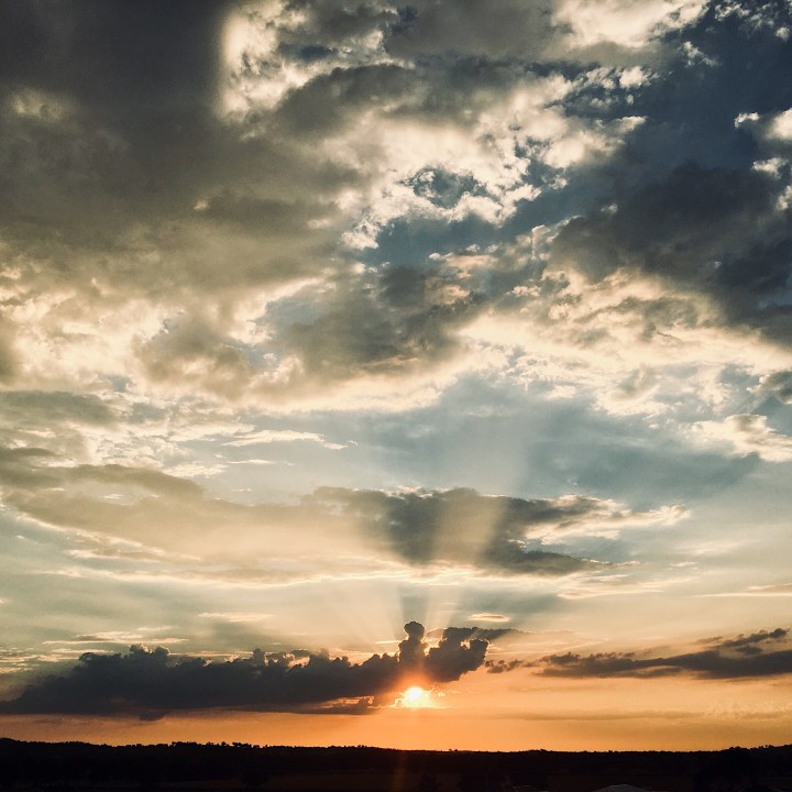 Sunset in Wagga Wagga, New South Wales, Australia.