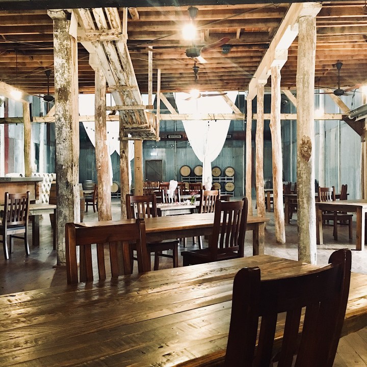 Function room in the Corowa Whisky and Chocolate Factory, Corowa, New South Wales, Australia.
