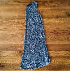 Navy muscle t-shirt dress.