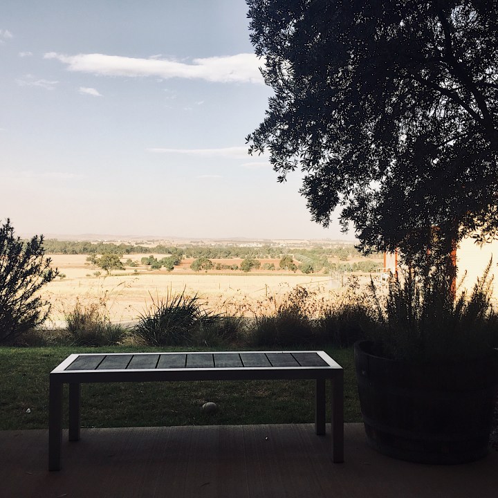 The view from the CSU Winery in Wagga Wagga, NSW, Australia.