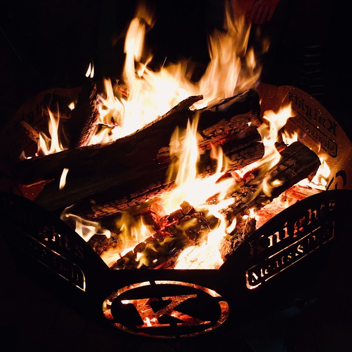 Knights Meats firebucket at the Lost Lanes festival in Wagga Wagga, New South Wales, Australia.