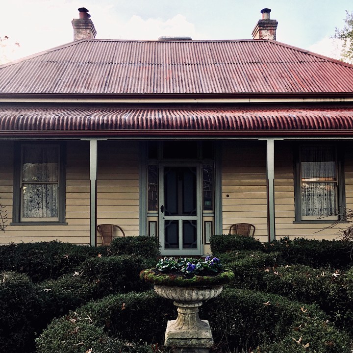 Front facade of Erindale B&B, Beechworth, Victoria, Australia.