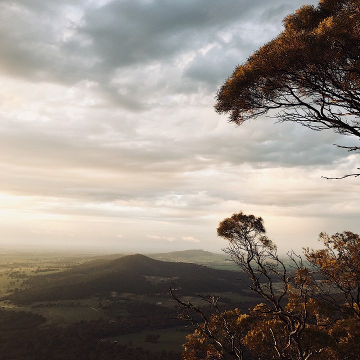 Sunrise atop The Rock, New South Wales, Australia.