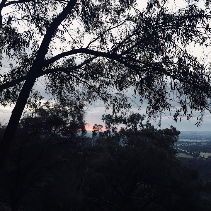 Sunrise atop The Rock, New South Wales, Australia.