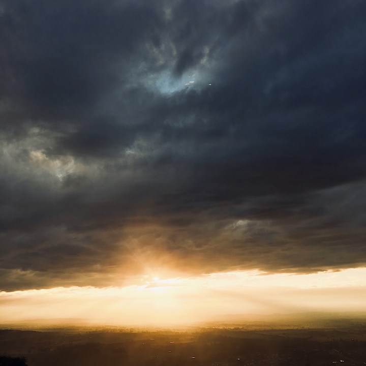 Sunrise atop The Rock, New South Wales, Australia.