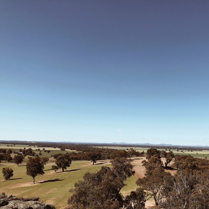 View from Morgan's lookout, Walla Walla, New South Wales, Australia.