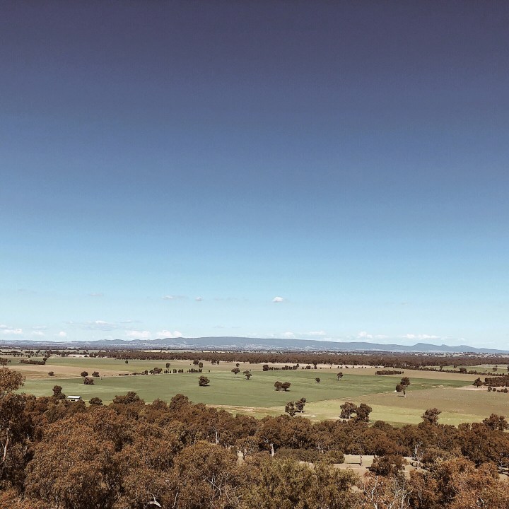 View from Morgan's lookout, Walla Walla, New South Wales, Australia.