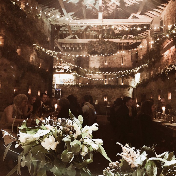 The barn at Lyde Court, Herefordshire, England.