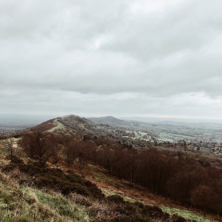 The Malvern Hills, Worcestershire, England.