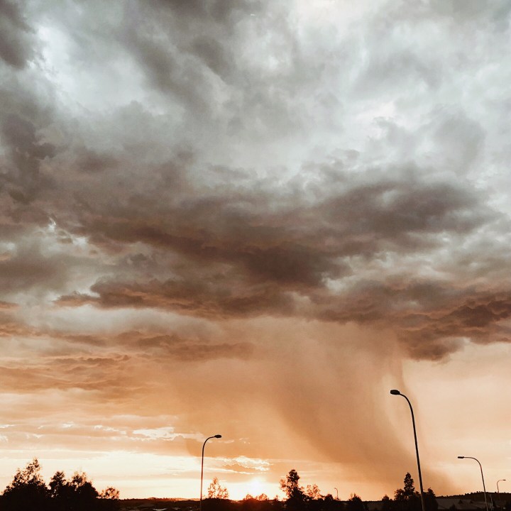 Sunset over Wagga Wagga, New South Wales, Australia.