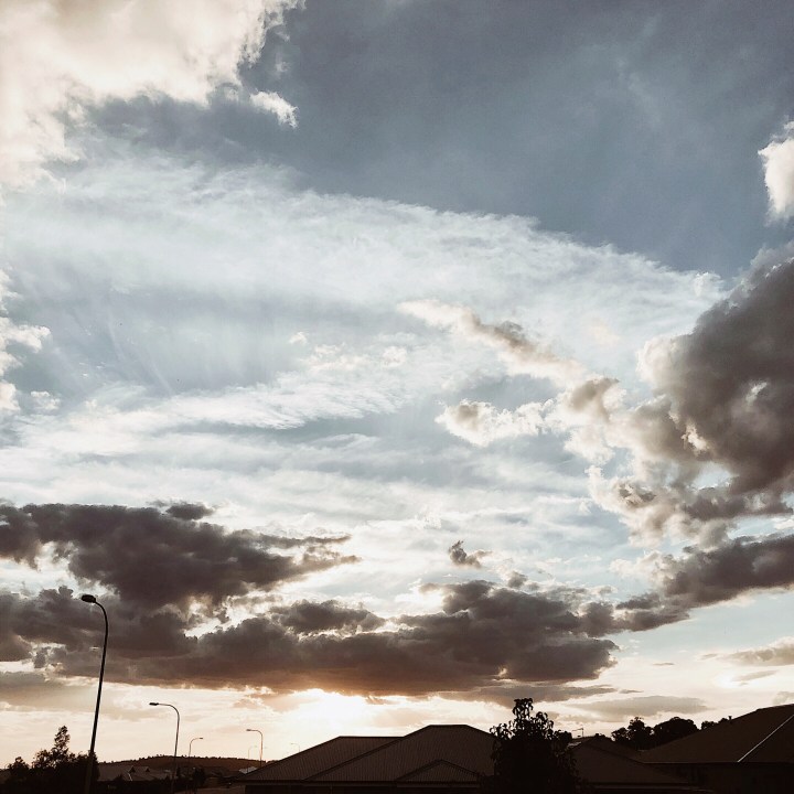 Sunset in Wagga Wagga, New South Wales, Australia.