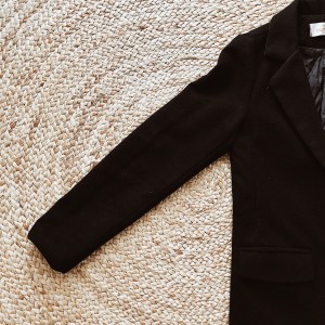 Vintage black knee length jacket.