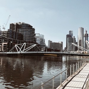 The Yarra River in Melbourne, Victoria, Australia.