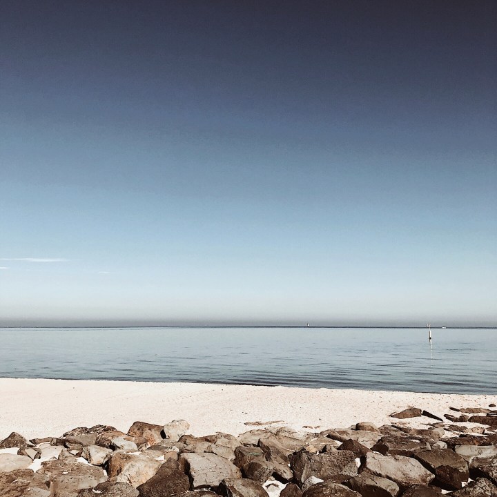 Port Phillip Bay in Melbourne, Victoria, Australia.