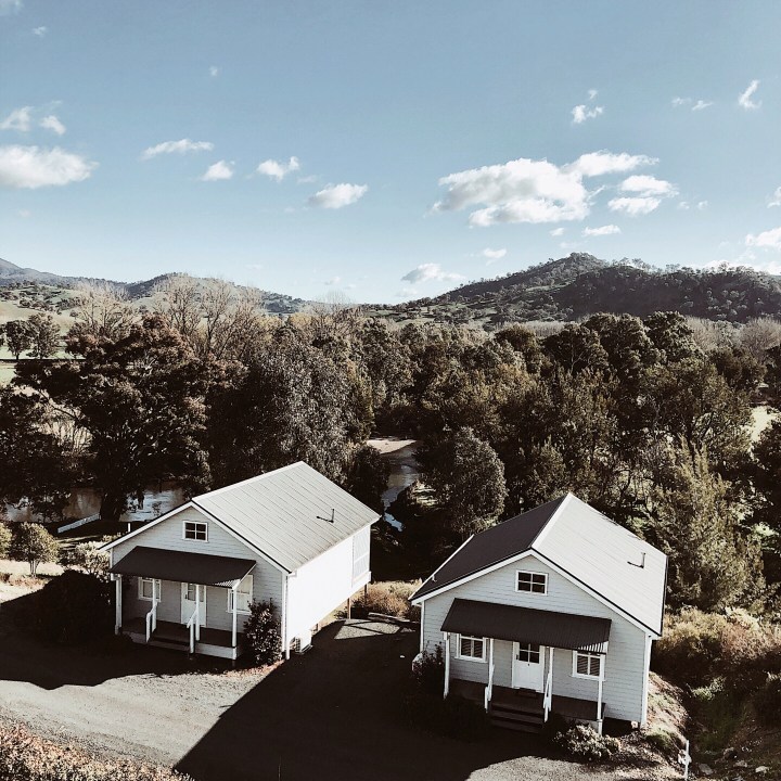 View from the Nimbo Creek Lodge, Killimicat, New South Wales, Australia.