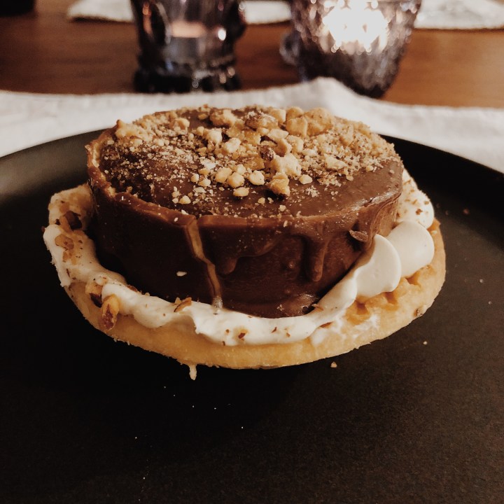 Toblerone parfait from The Roundabout restaurant in Wagga Wagga, New South Wales, Australia.