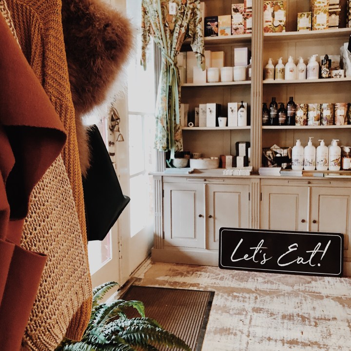 Clothes and body products for sale in Jaudine Interiors in Narrandera, New South Wales, Australia.