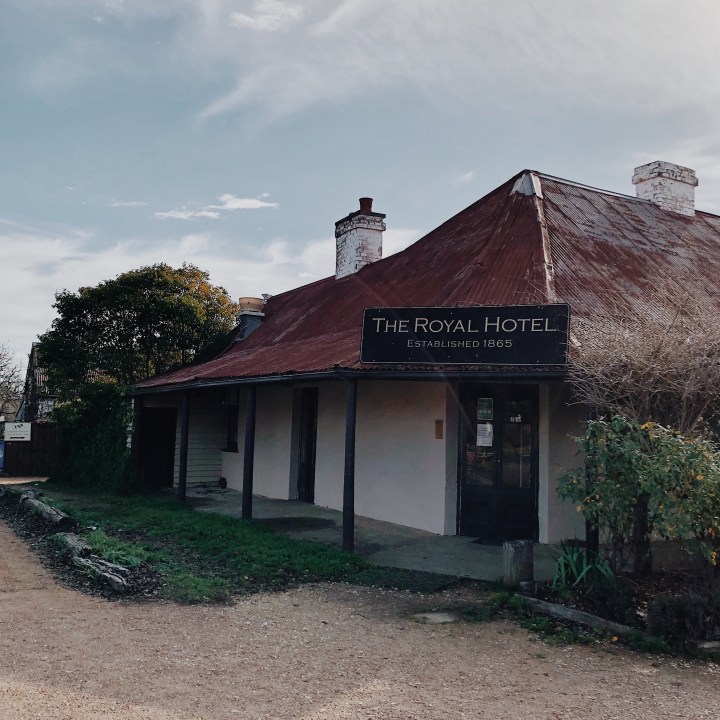 Exterior of Grazing restaurant at Gundaroo, New South Wales, Australia.